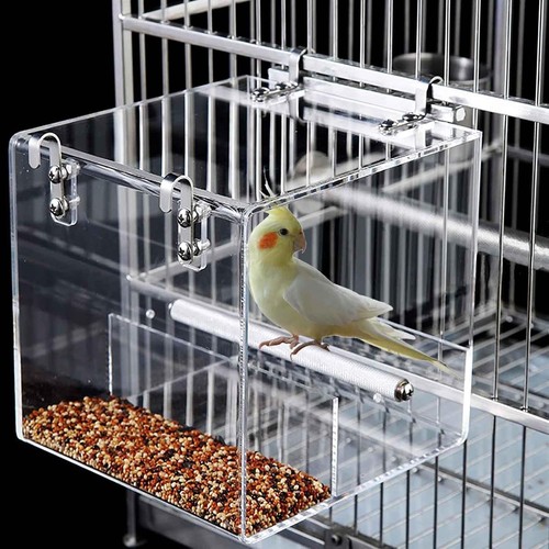 Cage bird feeder stainless - bird,